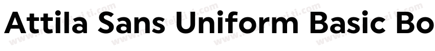 Attila Sans Uniform Basic Bold字体转换